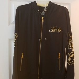 BCBG MAXAZRIA zip up hoodie